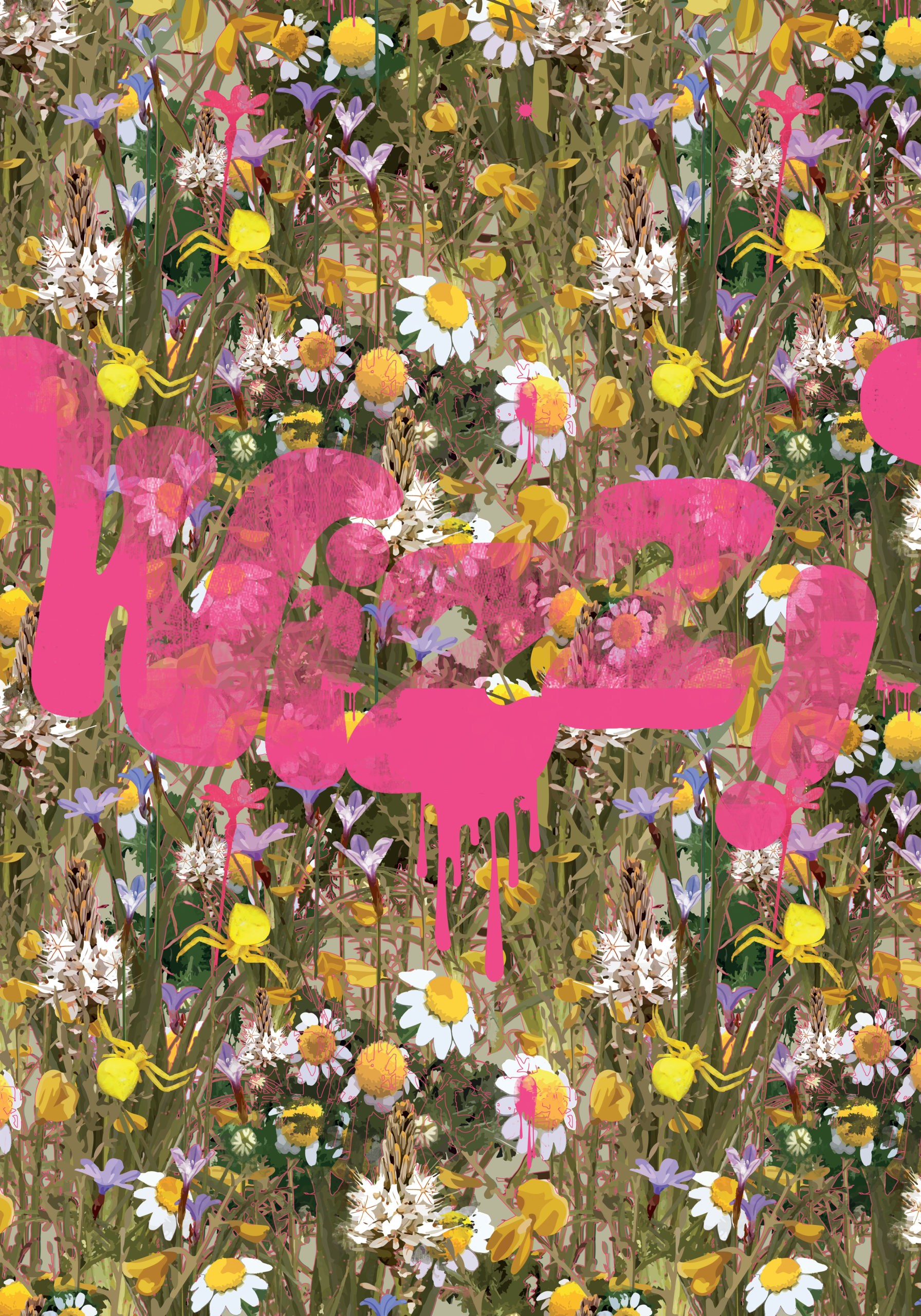 Poster 70 sur 100-Sirop-des-garrigues-+wizz valtin.marina designbook-pattern-designer-graphic designer walla paper-made-in-Montpellier-south-of-France